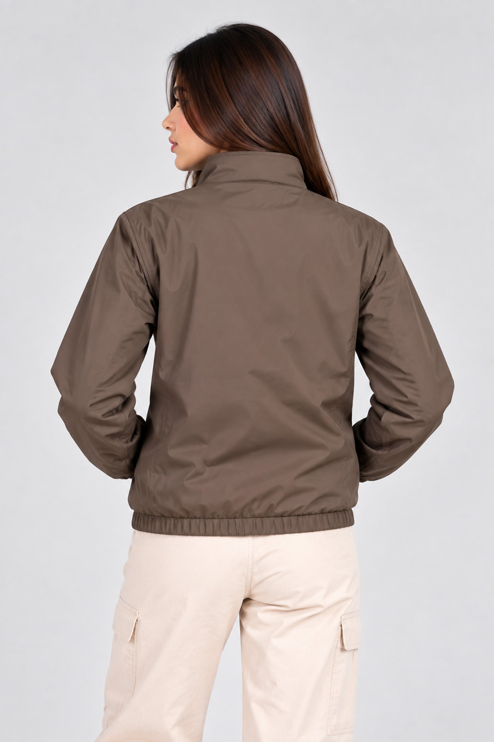 Alpine Women's Wind Breaker Chocolate Brown