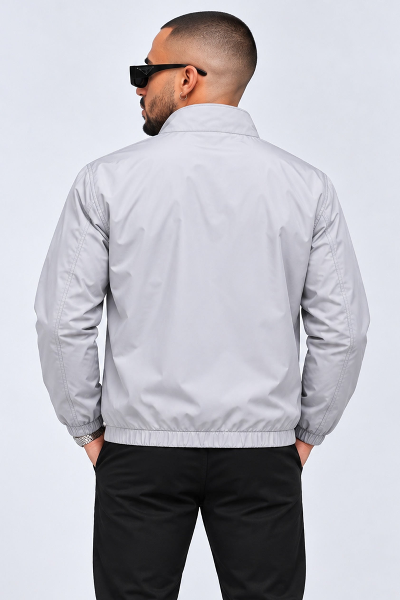 Alpine Men’s Wind Breaker Silver Grey