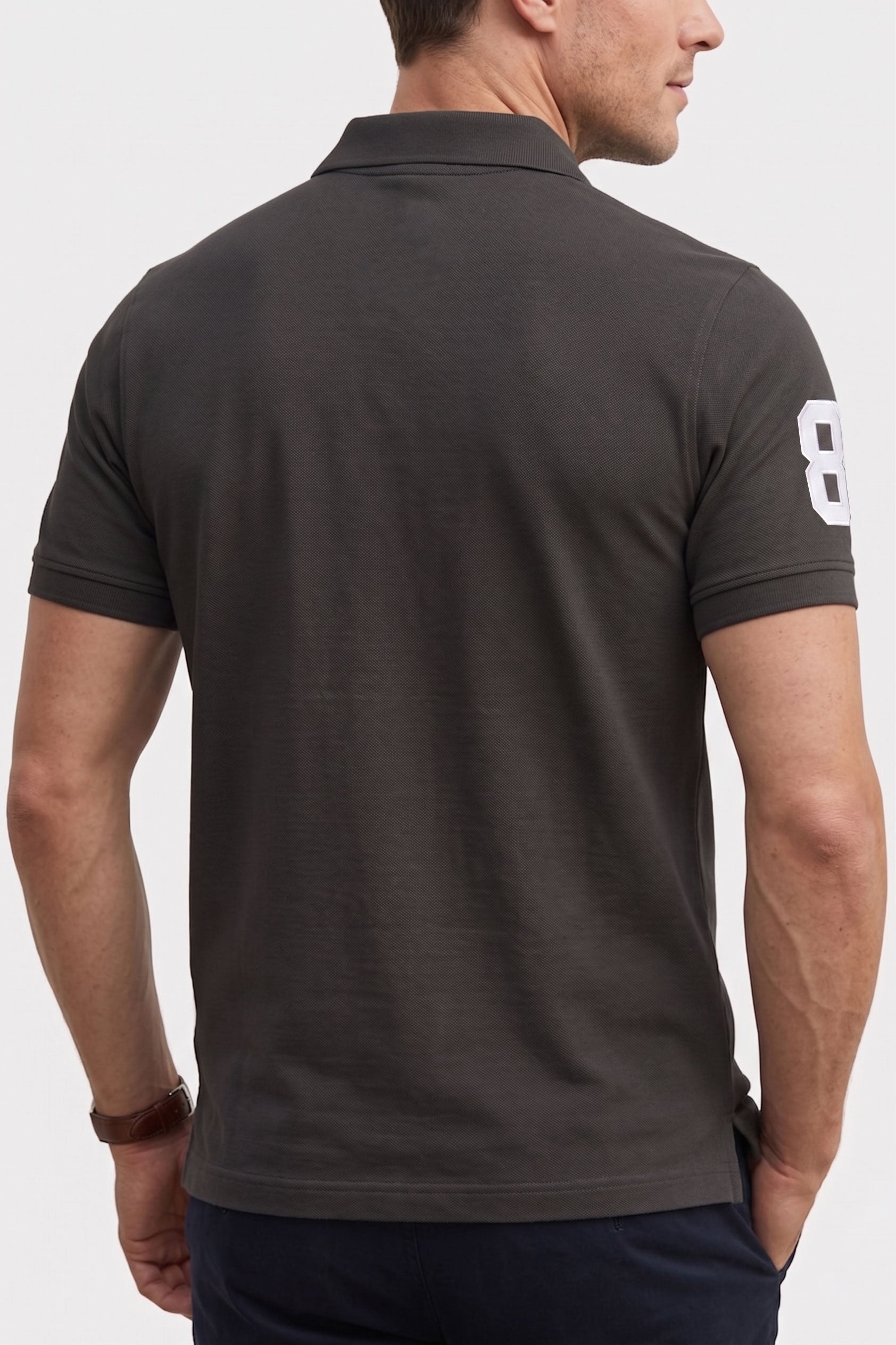 Alpine Men’s Dark Grey Cotton Polo Shirt - Pro Sport Edition
