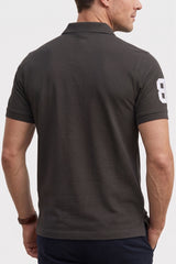 Alpine Men’s Dark Grey Cotton Polo Shirt - Pro Sport Edition