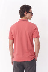 Alpine Men’s Ash Rose Cotton Polo Shirt - Premium Edition