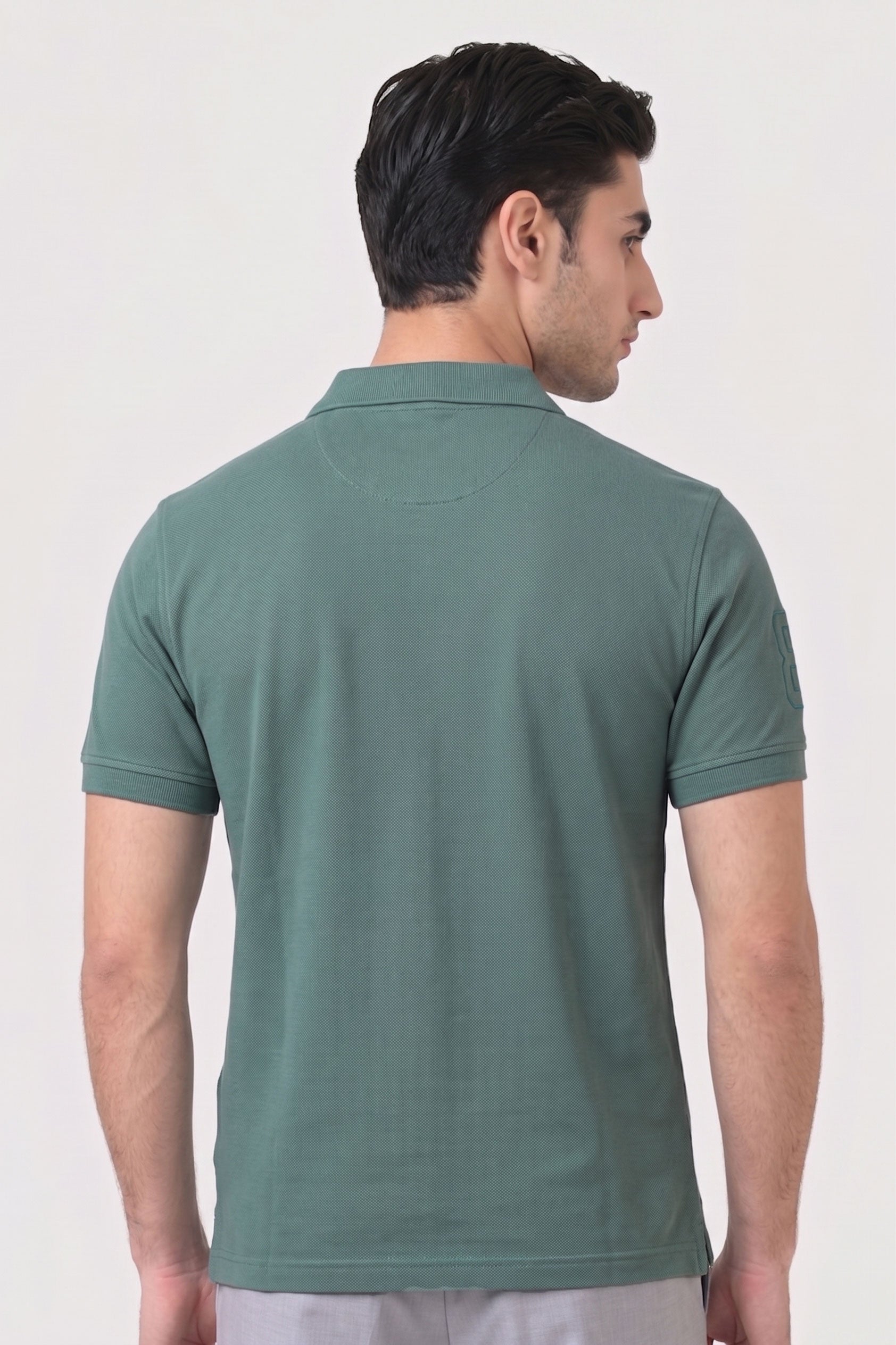 Alpine Men’s Hunter Green Cotton Polo Shirt – Polo Club Edition