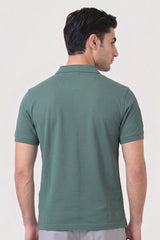 Alpine Men’s Hunter Green Cotton Polo Shirt – Polo Club Edition