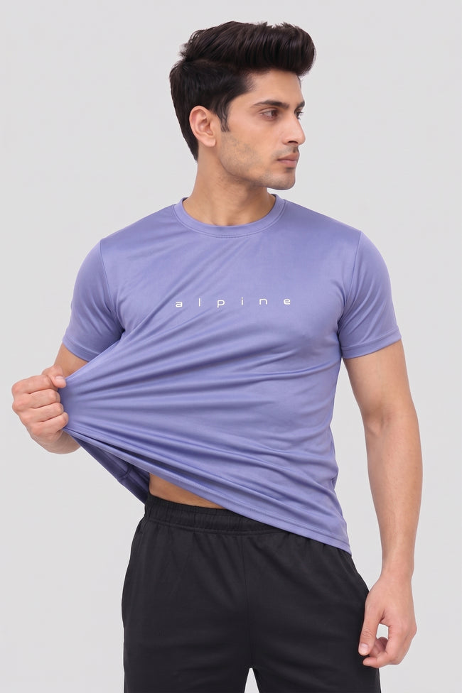 Alpine Men’s Sky Blue Imported Dry Fit T-Shirt – Performance Edition Main Image
