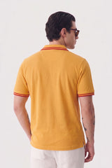 Alpine Men’s Yellow Cotton Polo Shirt - Limited Edition