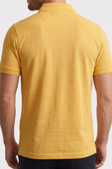 Alpine Men’s Yellow Cotton Polo Shirt - Crown Edition