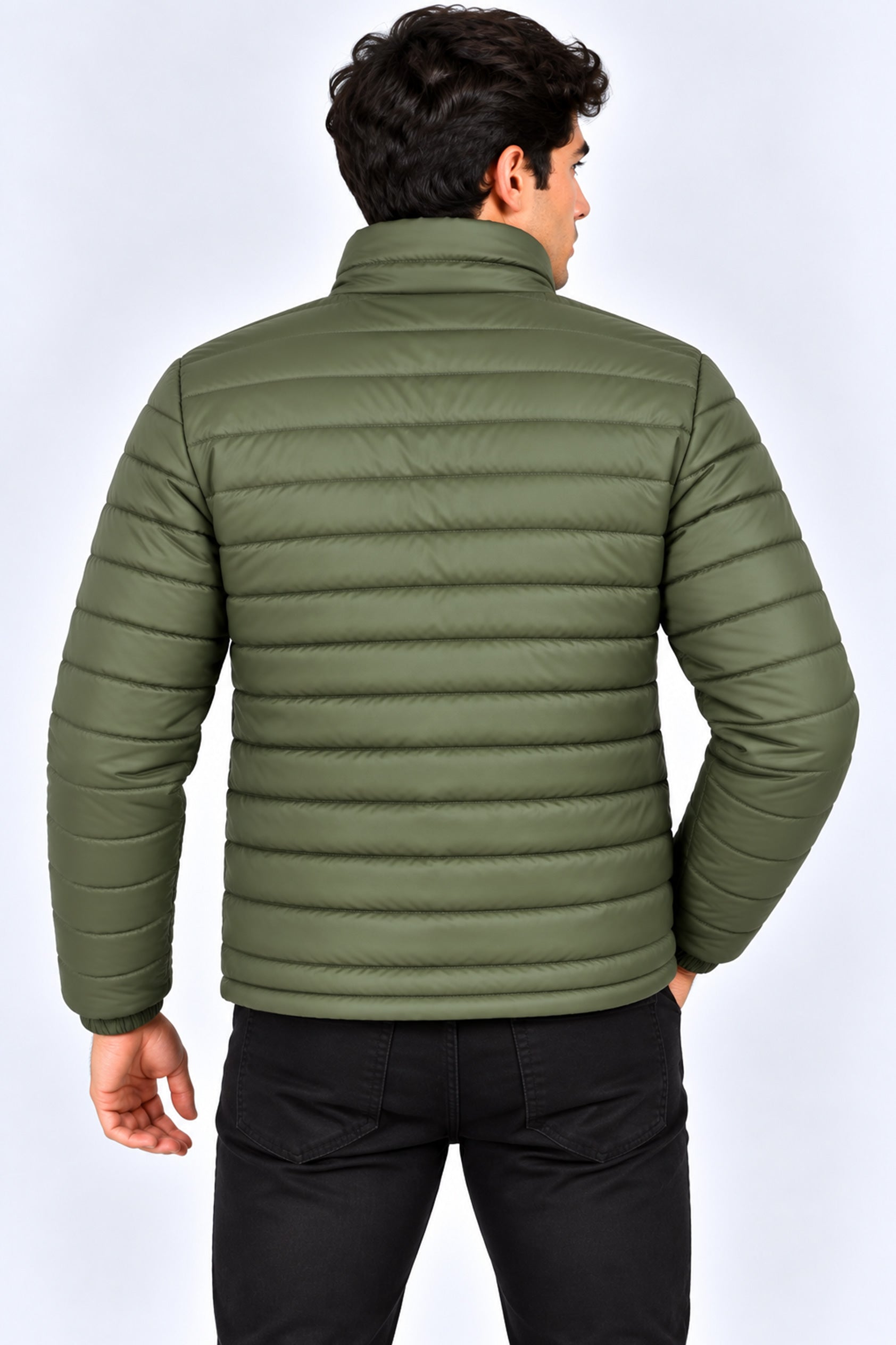 Alpine Men’s Puffer Jacket Grey Olive