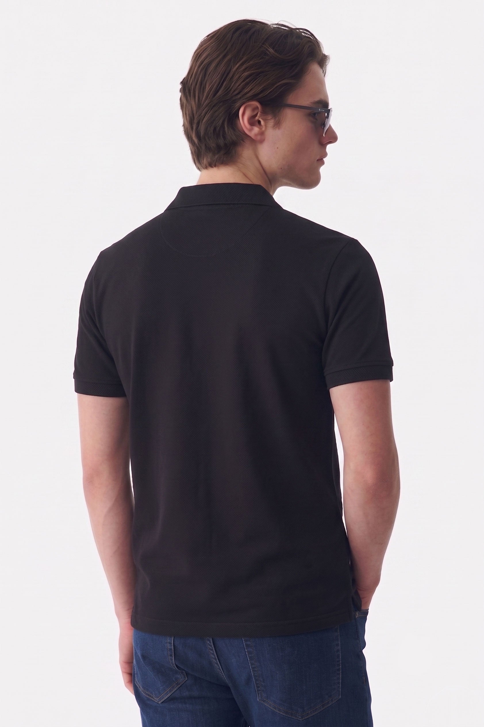 Alpine Men’s Black Essential Polo Shirt