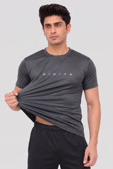 Alpine Men’s Dark Grey Imported Dry Fit T-Shirt – Performance Edition