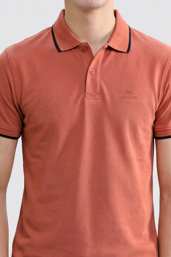 Alpine Men’s Mustard Polo Shirt – Executive Fit Main Image
