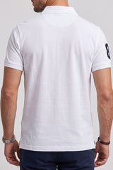 Alpine Men’s White Cotton Polo Shirt - Pro Sport Edition