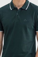 Alpine Men’s Dark Green Polo Shirt – Executive Fit