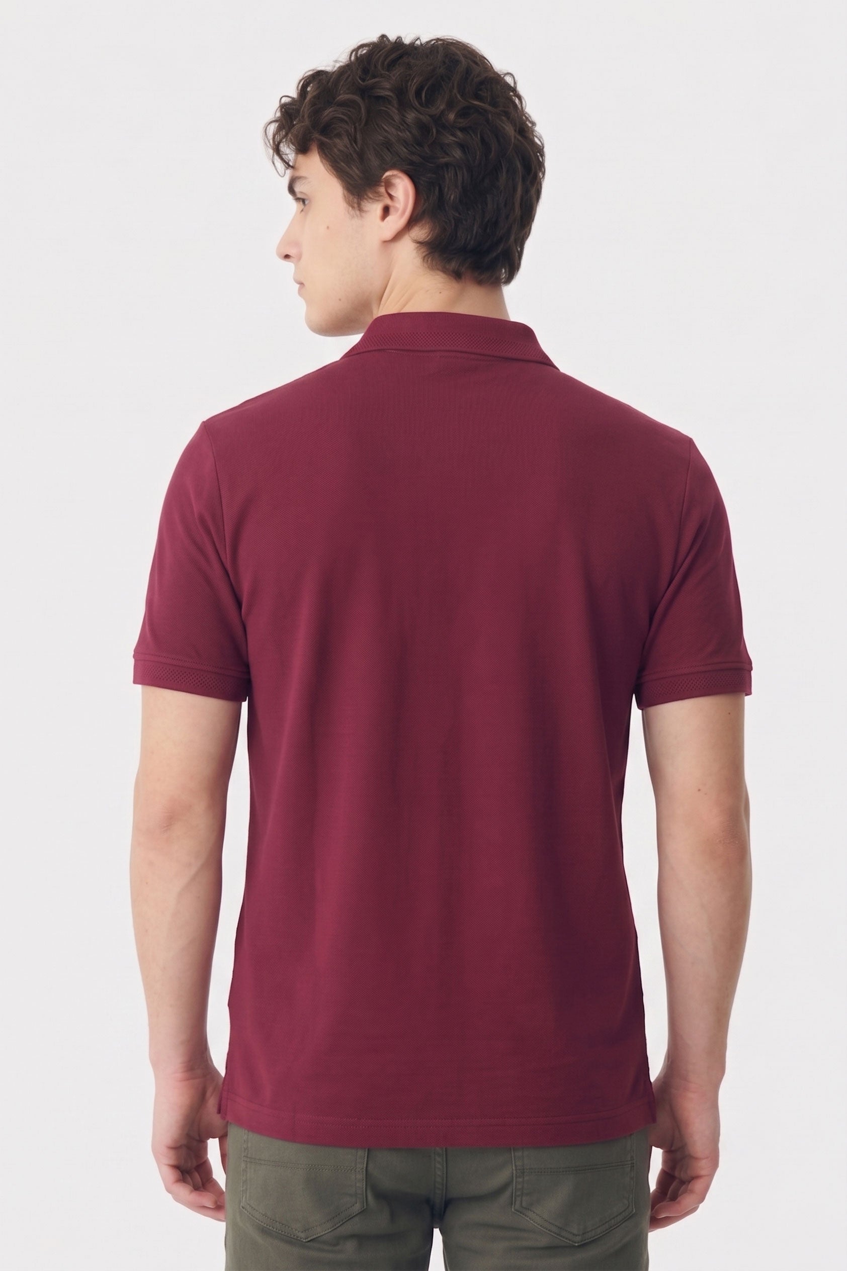 Alpine Men’s Maroon Essential Polo Shirt