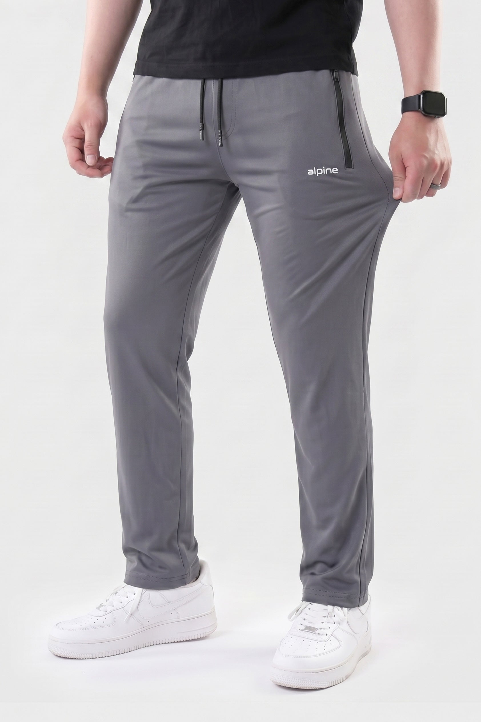 Alpine Men’s Grey Performance Trousers – Active Fit Edition