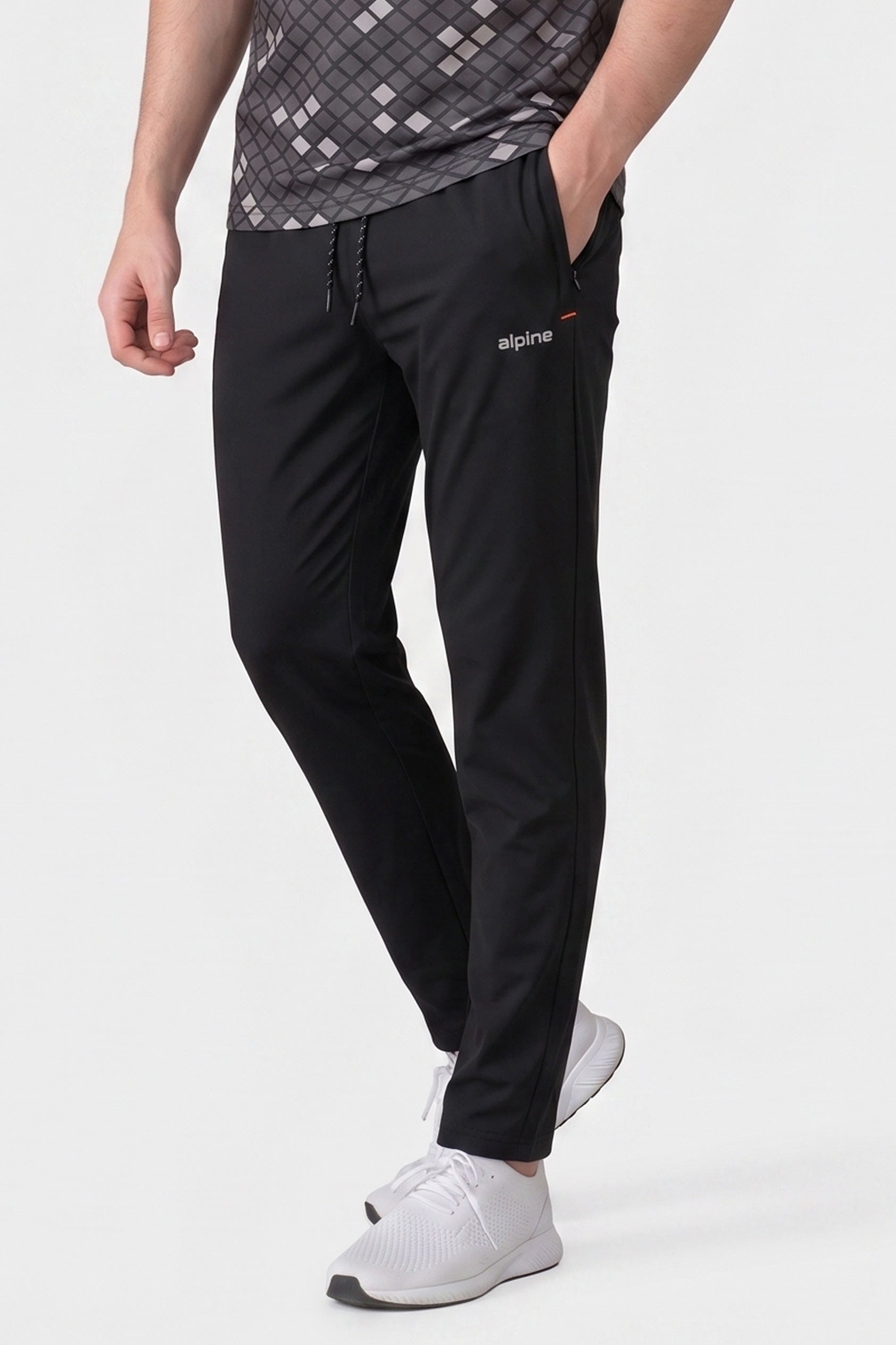 Alpine Men's - Imported Tracksuit - Black Grey
