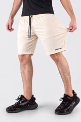 Alpine Men’s OFF White Imported Square Mesh  Lycra Short