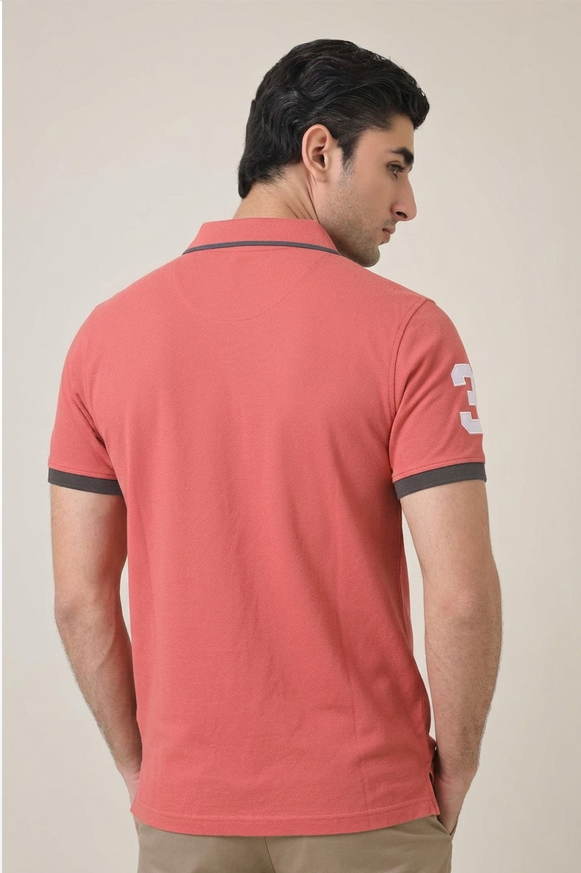 Alpine Men’s - Ash Rose Cotton Polo Shirt