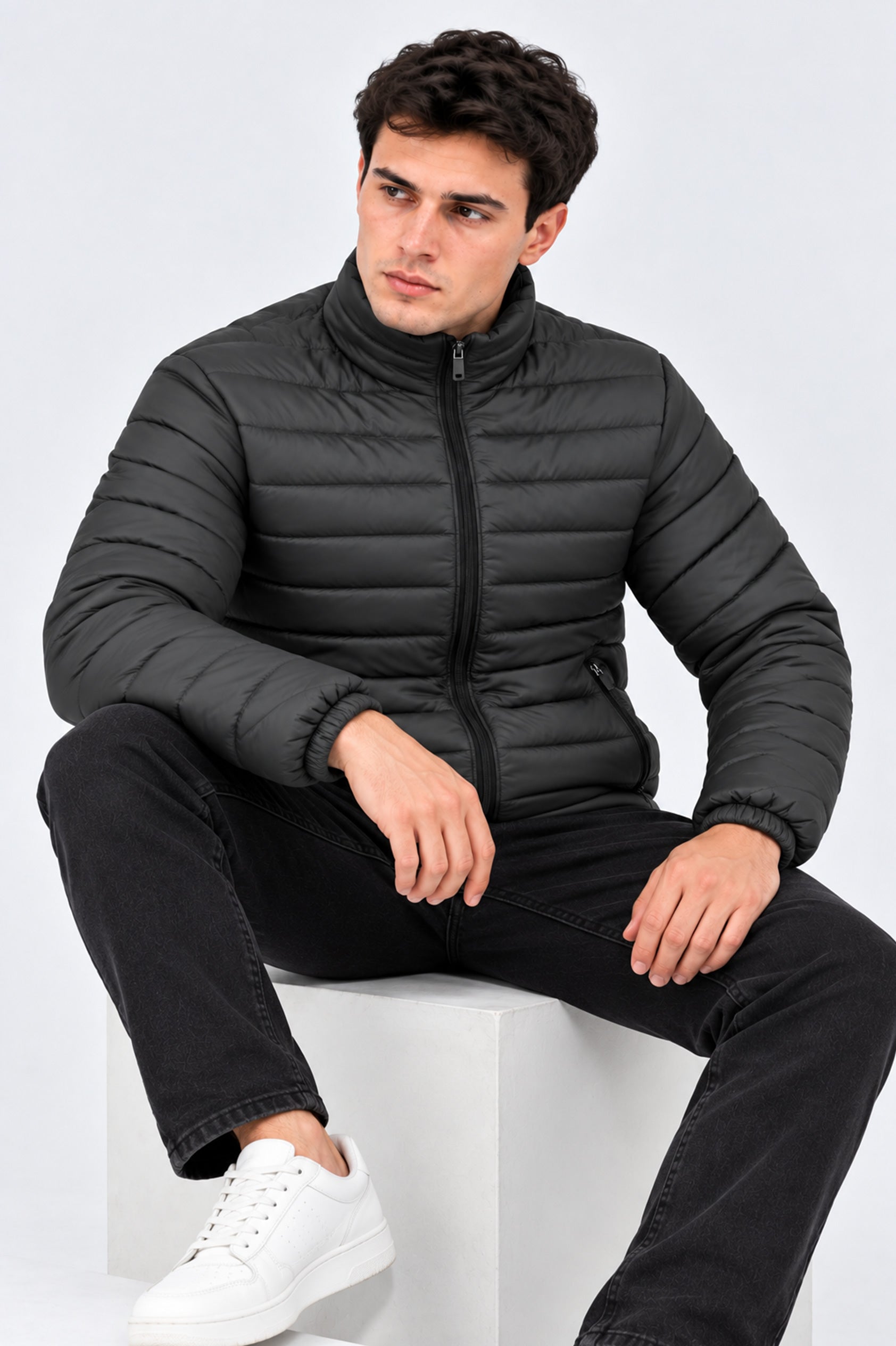 Alpine Men’s Puffer Jacket Black
