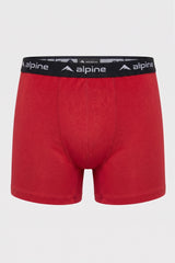 Alpine Men’s Red Cotton Boxer – Premium Soft Fabric