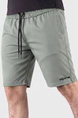 Alpine Men’s Light Green Imported Square Mesh  Lycra Short