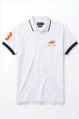 Alpine Men’s - White Cotton Polo Shirt