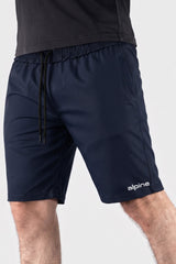 Alpine Men’s Navy Blue Imported Square Mesh  Lycra Short