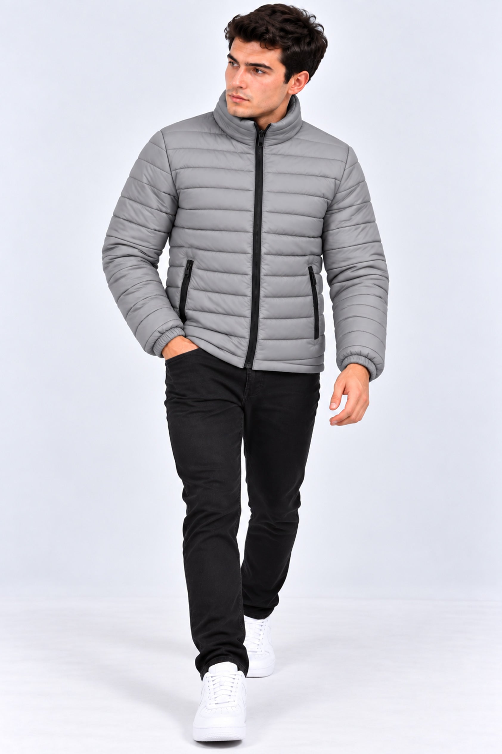 Alpine Men’s Puffer Jacket Grey