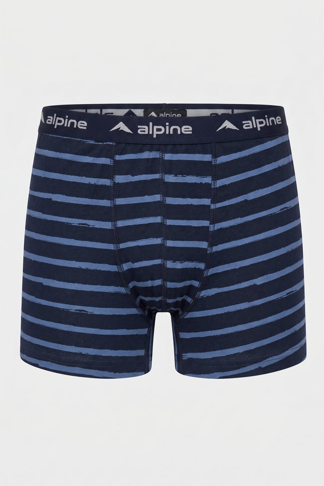 Alpine Men’s Navy Blue Cotton Boxer – Premium Soft Fabric Hover Image