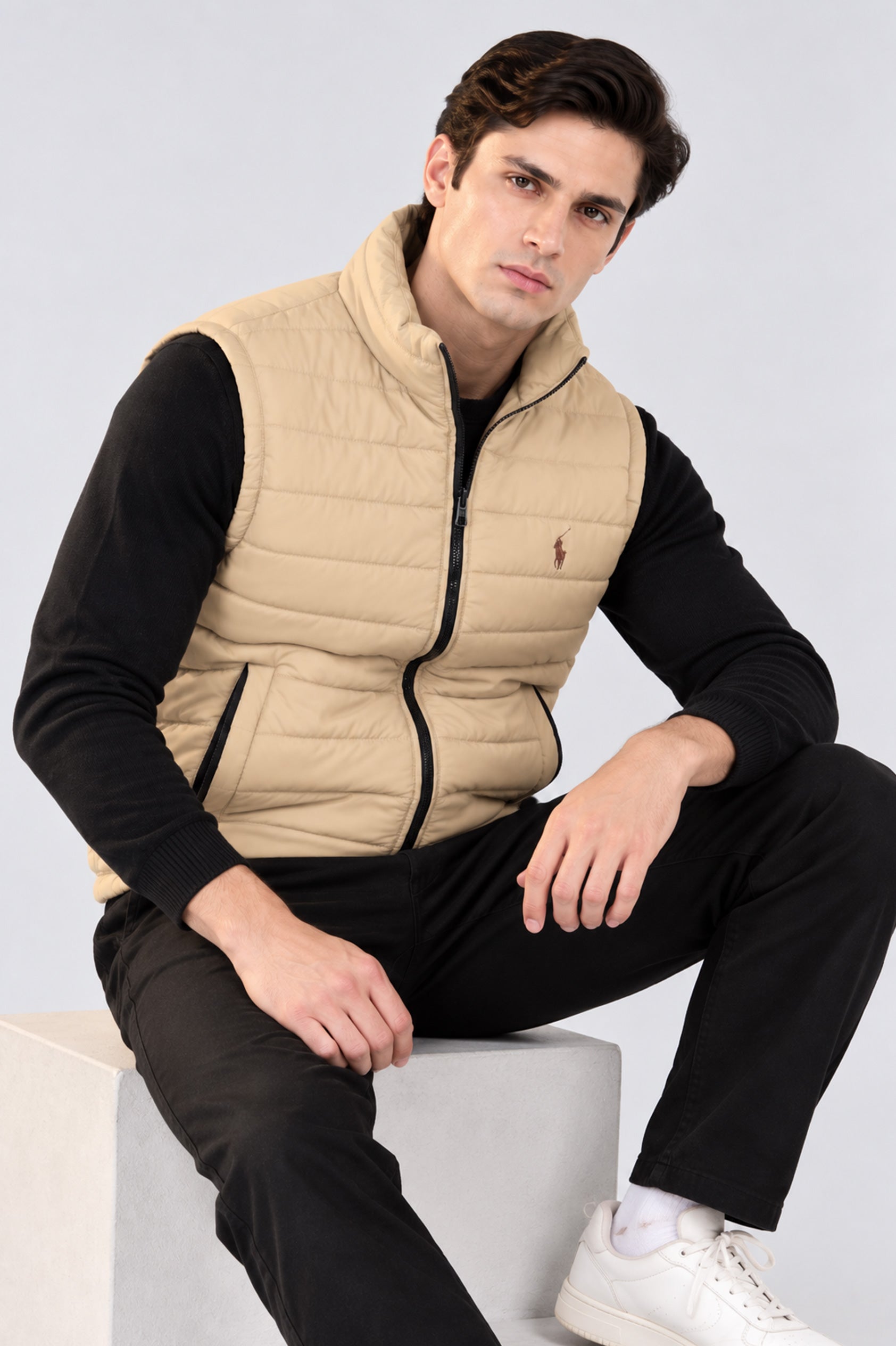 Alpine Men’s Imported Gilet Beige