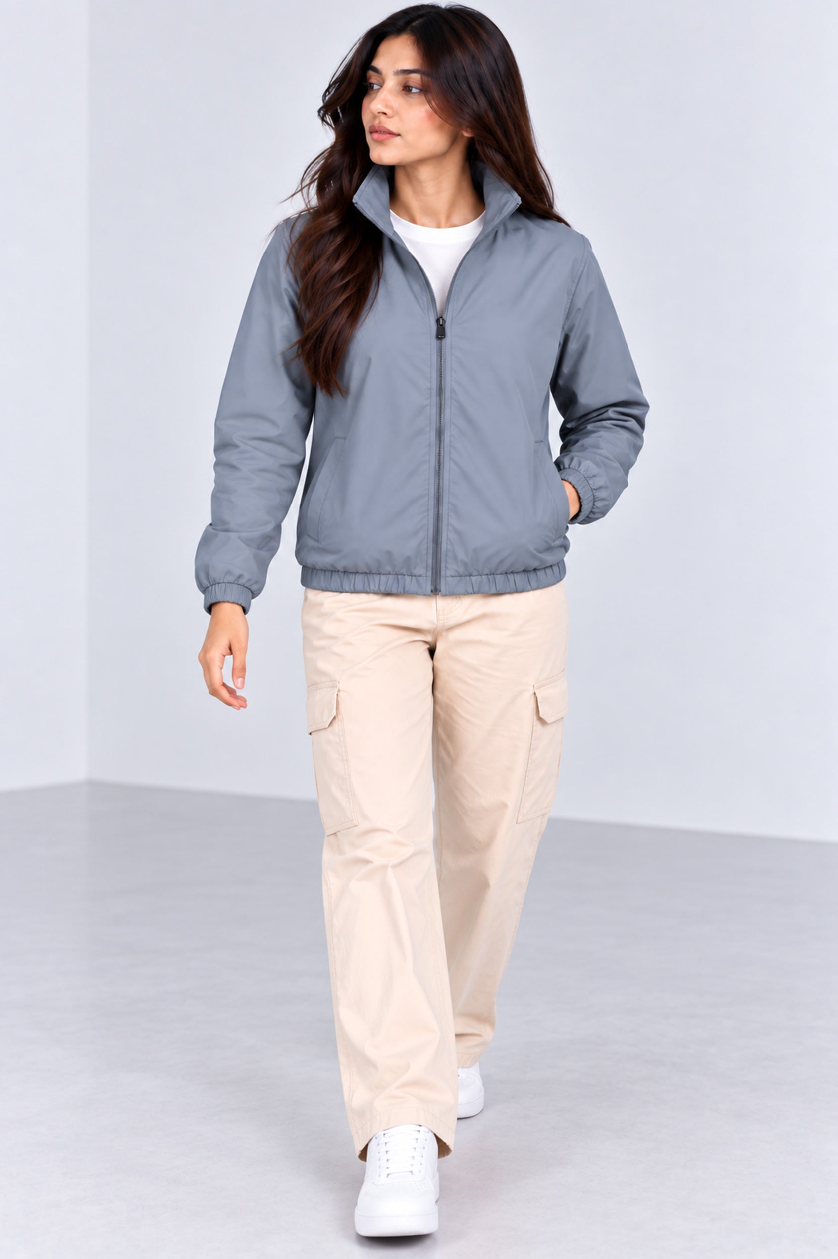 Alpine Women's Wind Breaker Grey