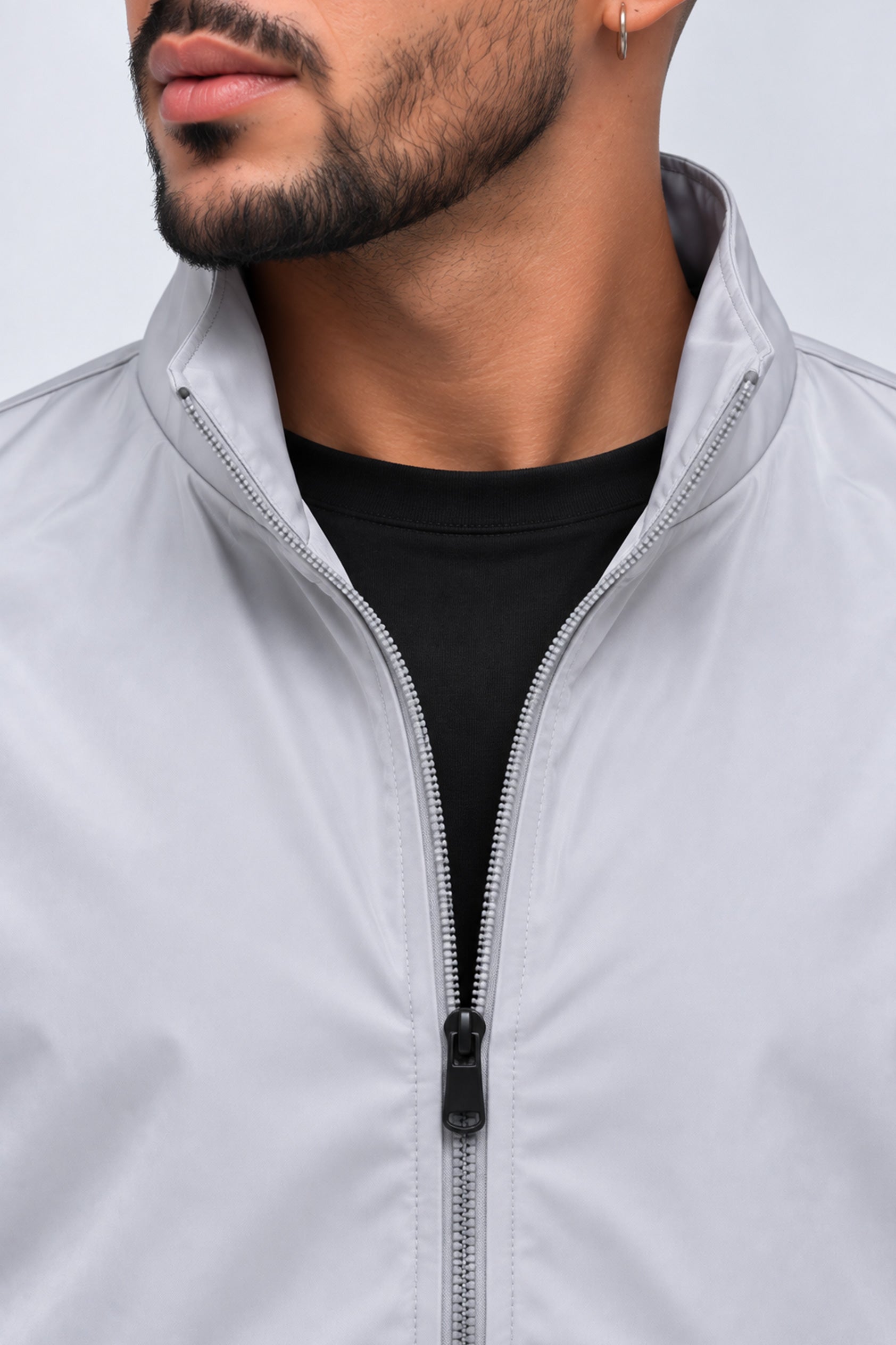 Alpine Men’s Wind Breaker Silver Grey