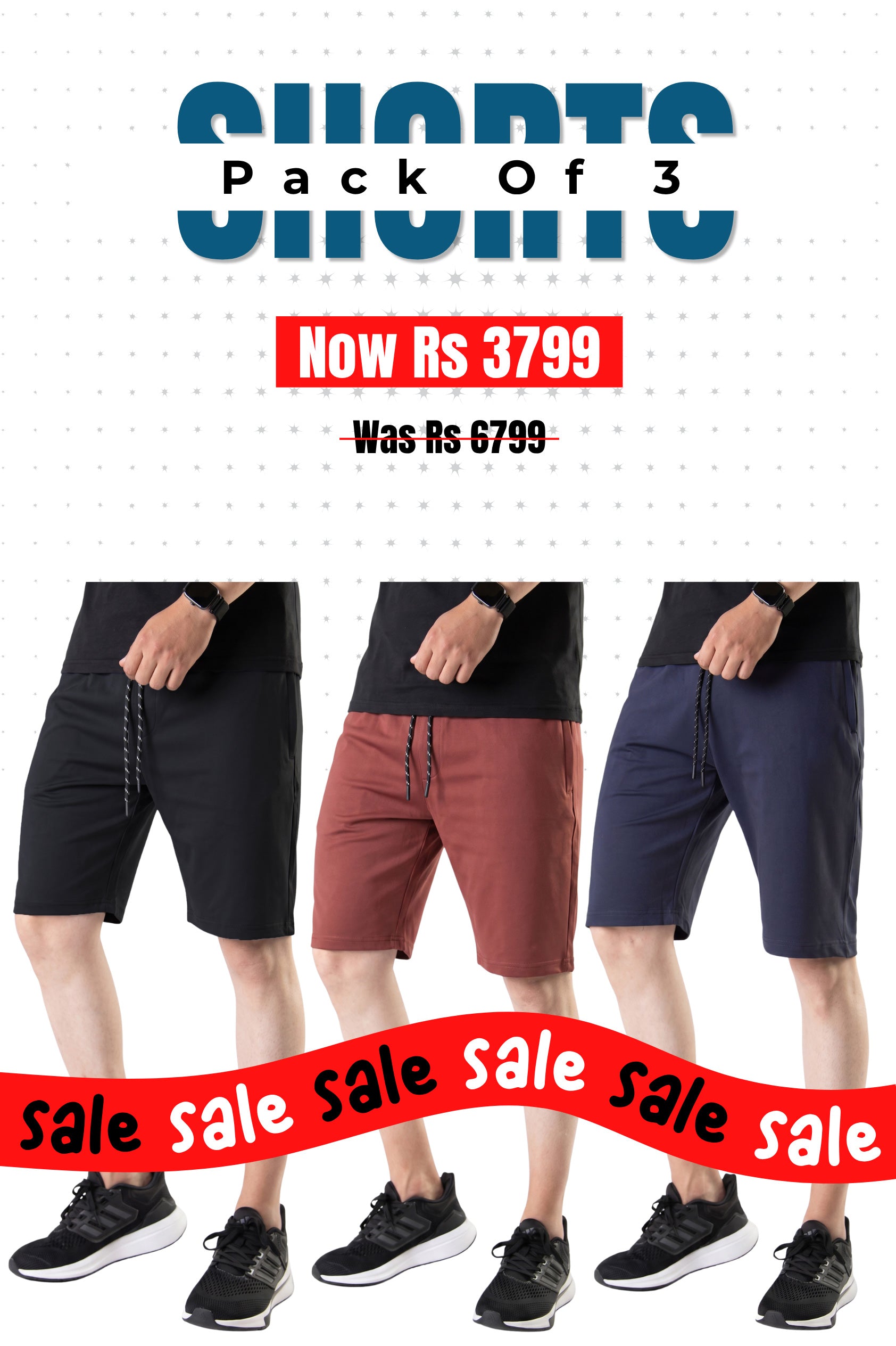 Alpine - Lycra Short Bundle Offer - Black, Navy Blue & Maroon