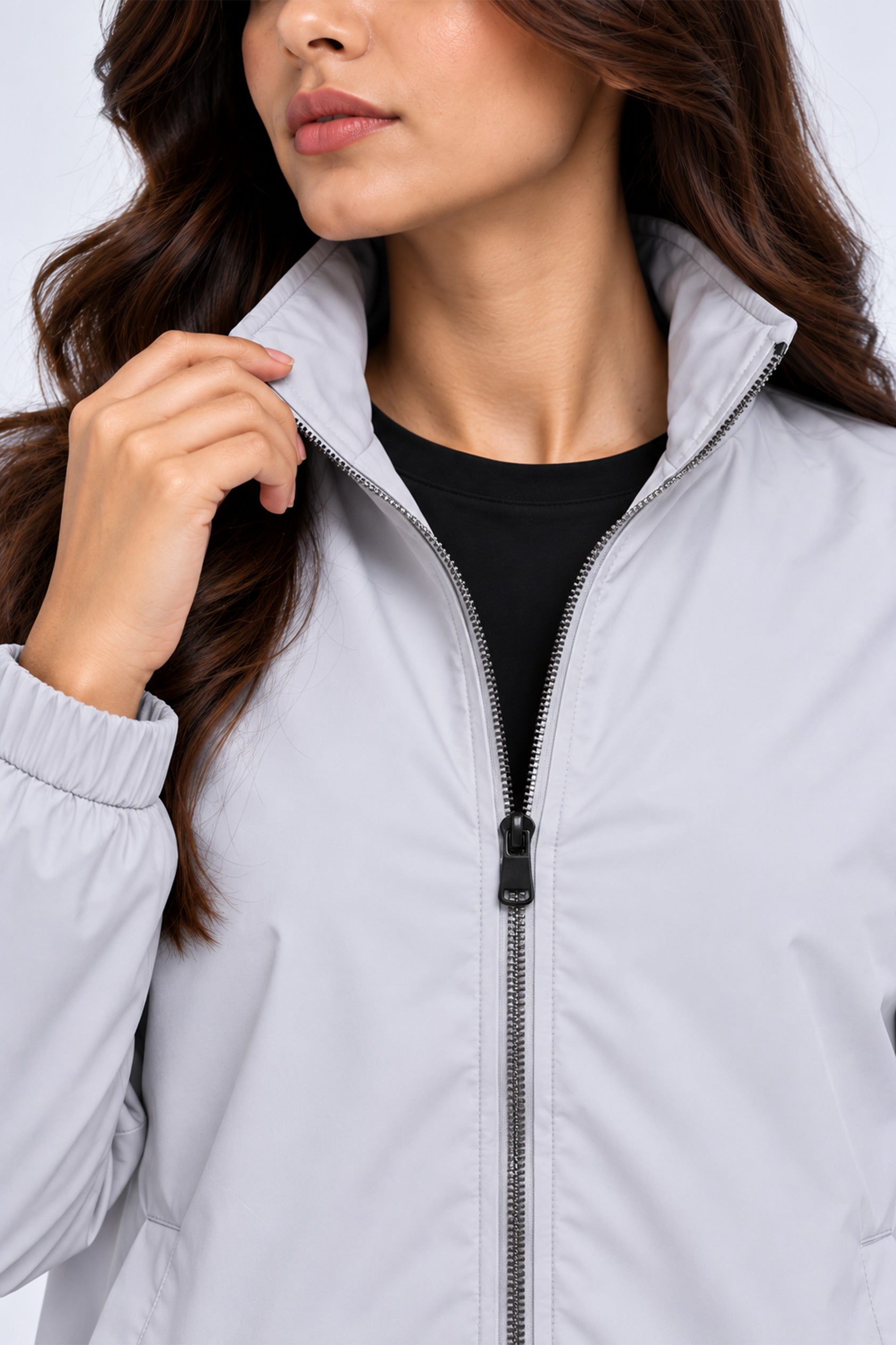 Alpine Women's Wind Breaker Silver Grey