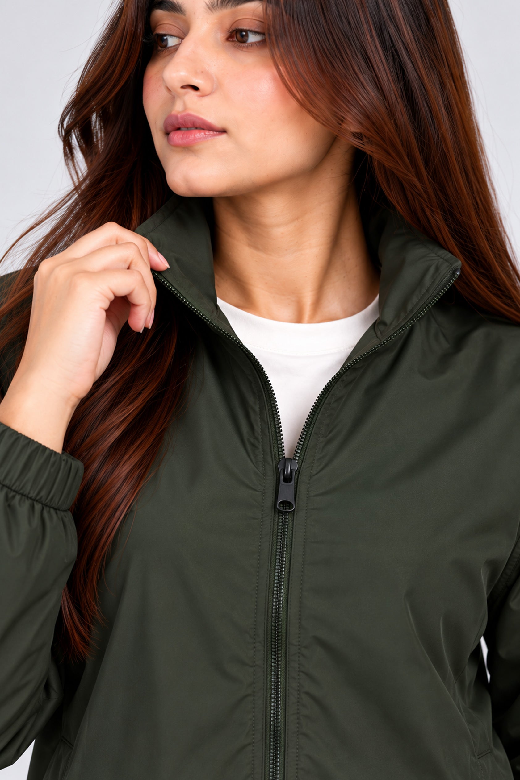 Alpine Women's Wind Breaker Dark Green