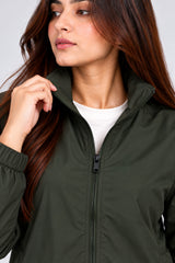 Alpine Women's Wind Breaker Dark Green