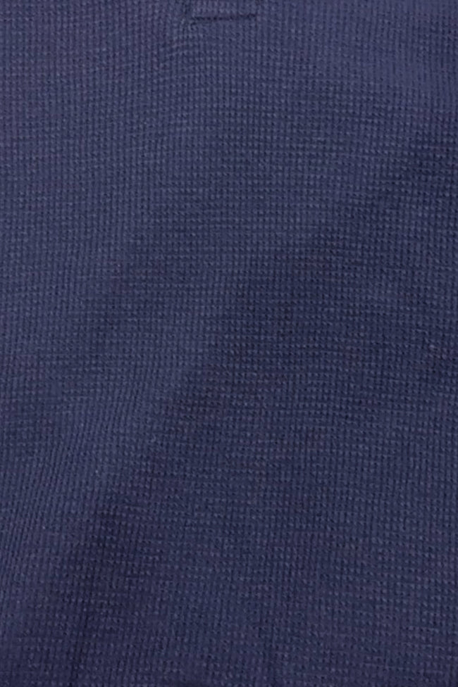 Blue V Neck Knitted Polos Main Image