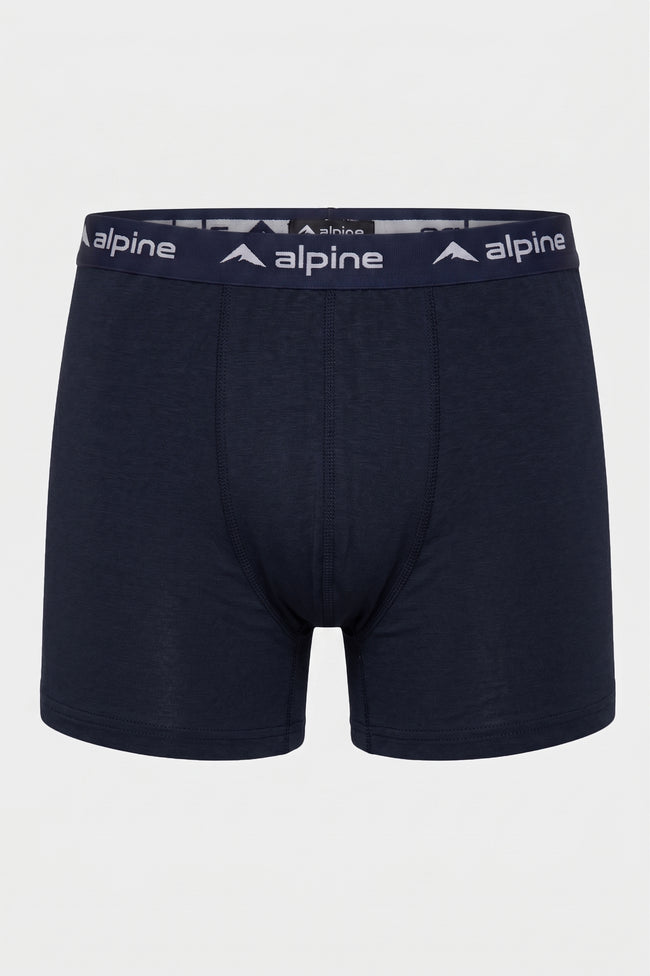 Alpine Men’s Navy Blue Cotton Boxer – Premium Soft Fabric Hover Image