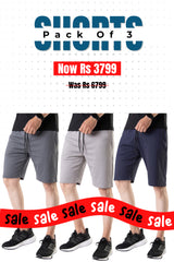 Alpine - Lycra Short Bundle Offer - Dark Grey, Navy Blue & Silver Grey
