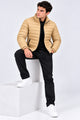 Alpine Men’s Puffer Jacket Grey Beige