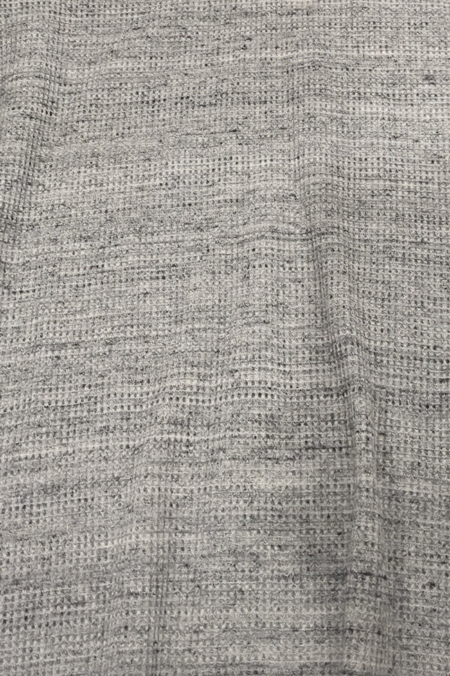 Gray Lines V Neck Knitted Polos Main Image