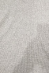 Gray V Neck Knitted Polos