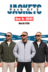 Alpine - Wind Breaker Jacket Bundle Offer - Black, Silver Grey & Olive