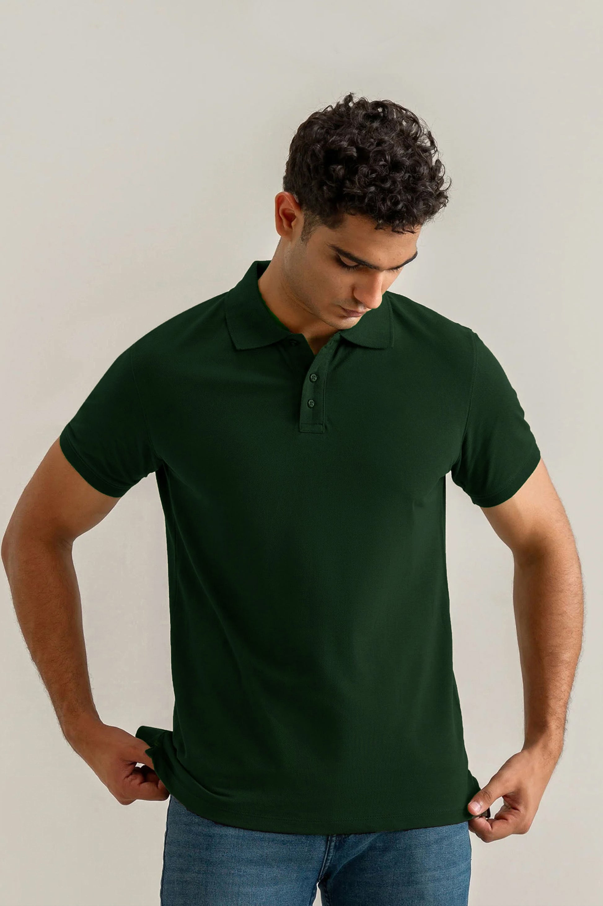 Forest Green Basic Polo