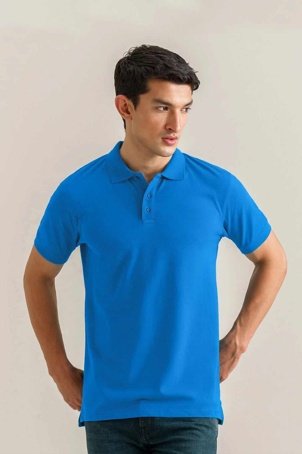 Royal Blue Basic Polo