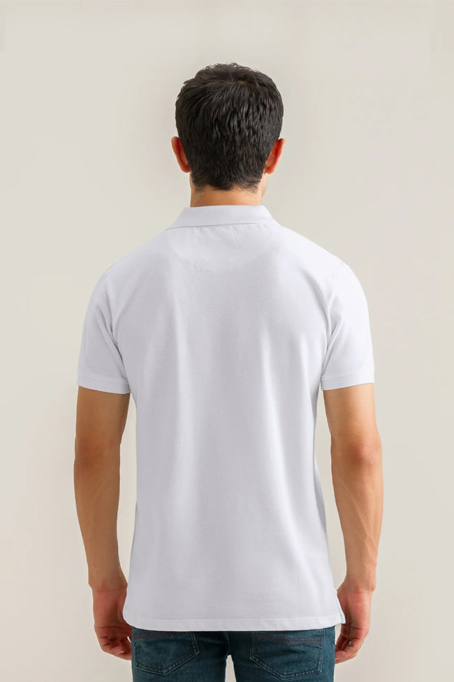 White Basic Polo Main Image