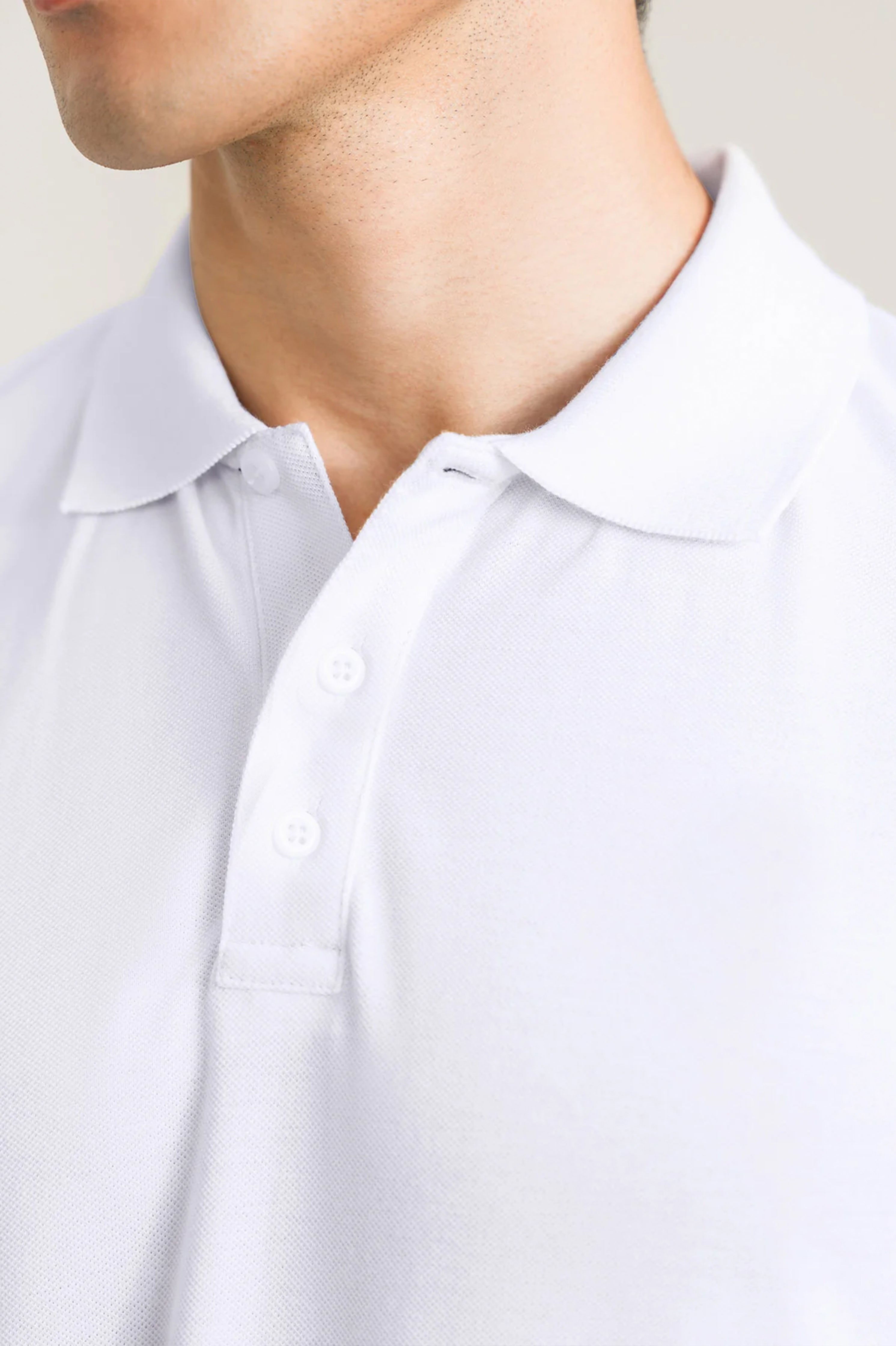 White Basic Polo