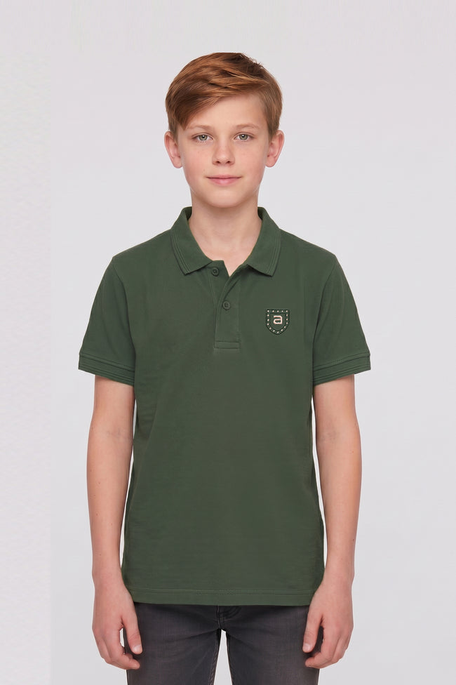 Alpine Kids Minimal Polo Light Green – Premium Quality Hover Image