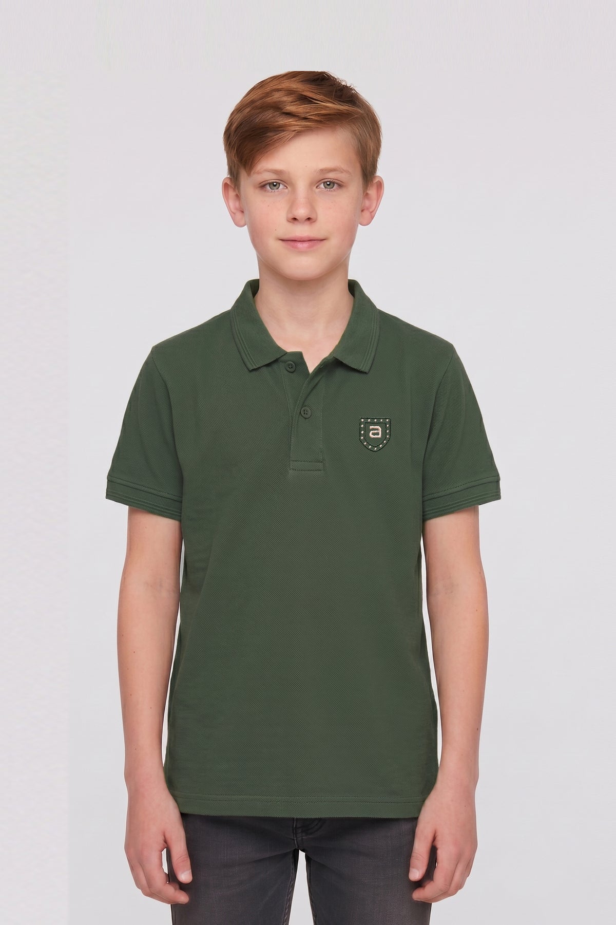 Alpine Kids Minimal Polo Light Green – Premium Quality