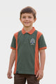 Alpine Kids Panel Polo Shirt Light Green – Premium Cotton