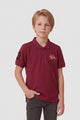 Alpine Kids Classic Polo Shirt Maroon – Premium Cotton